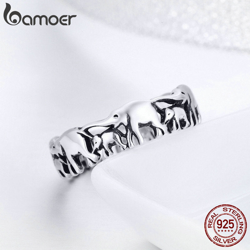 Anel Família Elefante Bamoer
