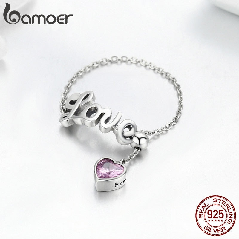 Anel Ajustável Amor Bamoer