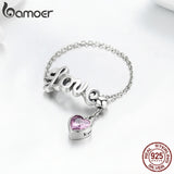 Anel Ajustável Amor Bamoer