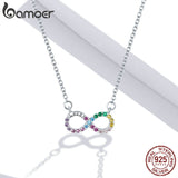Colar com Pingente Símbolo do Infinito Bamoer
