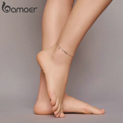 Tornozeleira Símbolo do Infinito Bamoer