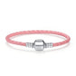 Pulseira de Couro Trançado Bamoer