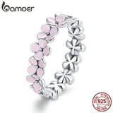 Anel Guirlanda Rosa Bamoer