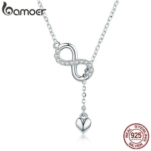 Colar com Pingente Amor Infinito Bamoer