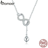 Colar com Pingente Amor Infinito Bamoer