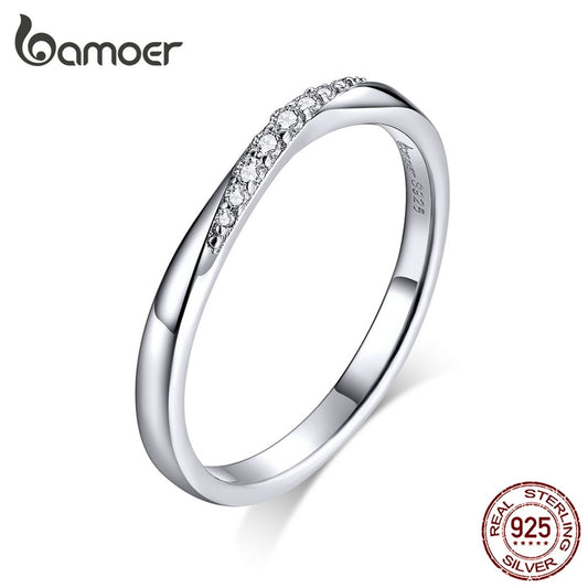 Anel Francês com pedras de Zirconita Bamoer