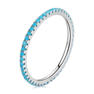 Anel Feminino Pedras de Zirconita Bamoer