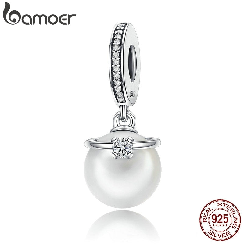 Berloque Charm Pérola Elegante Bamoer