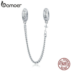 Berloque com Corrente de Segurança Ondas do Mar Bamoer
