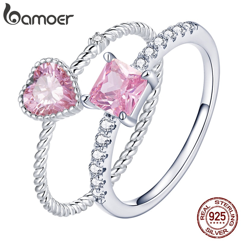 Anel Amor Rosa Bamoer