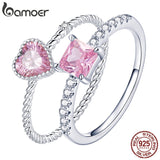 Anel Amor Rosa Bamoer