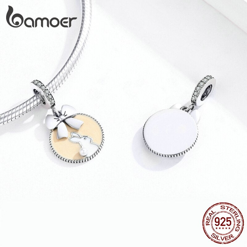 Berloque com Argola Coelhinho Bamoer