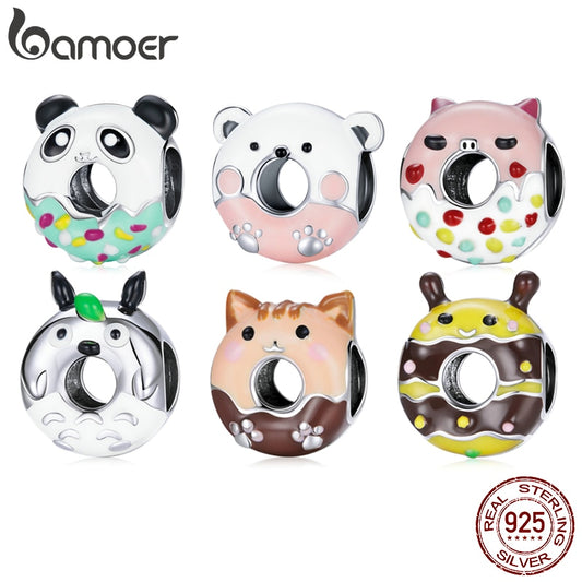 Berloque Charm Donuts de Animais Bamoer