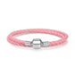 Pulseira de Couro Trançado Bamoer