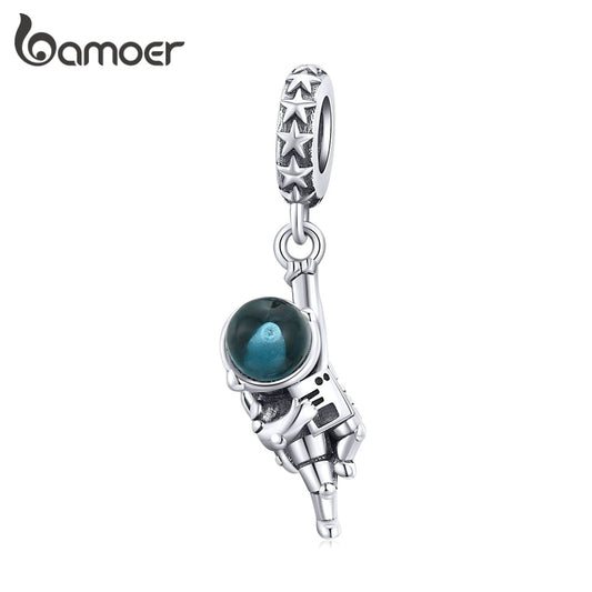 Berloque com Argola Astronauta Bamoer