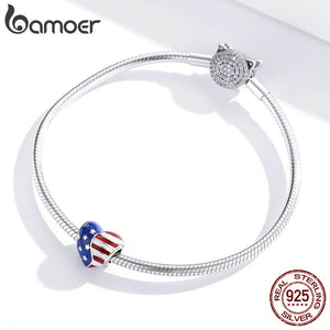 Berloque Bandeira Americana Bamoer