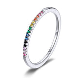 Anel Feminino Pedras de Zirconita Bamoer