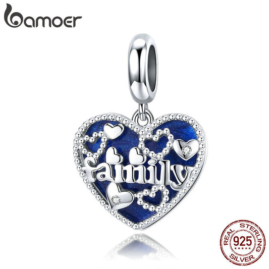 Berloque com Argola Família Calorosa Bamoer