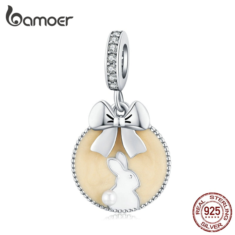 Berloque com Argola Coelhinho Bamoer