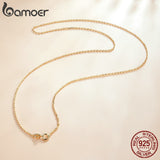 Corrente Simples Prata 925 Bamoer