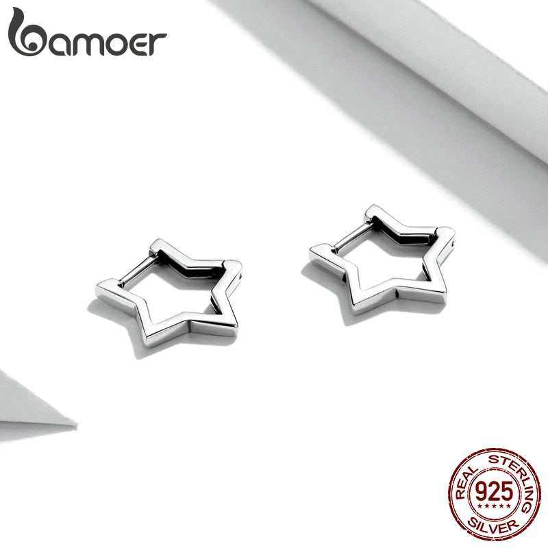 Brincos Estrelados Bamoer