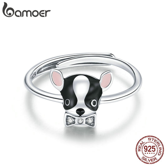 Anel Ajustável Filhote de Cachorrinho Bamoer
