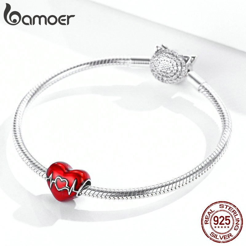 Berloque Batimento Cardíaco do Amor Bamoer