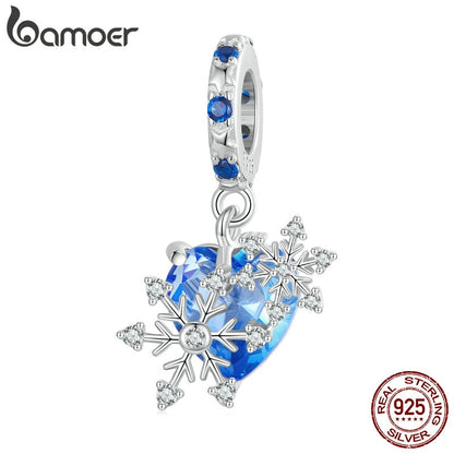 Berloque com Argola Floco de Neve Bamoer