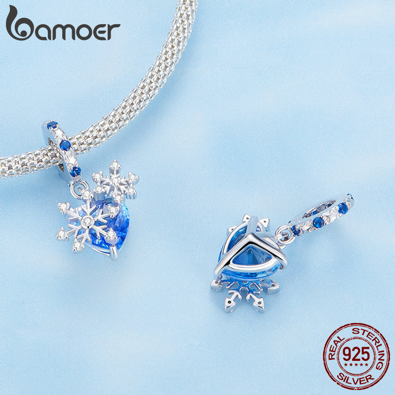 Berloque com Argola Floco de Neve Bamoer
