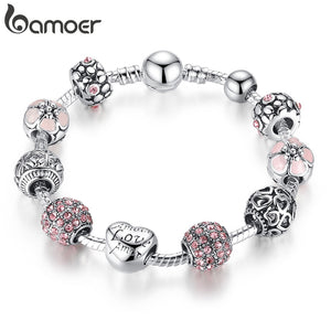 Bracelete com Berloques Prata 925 Bamoer