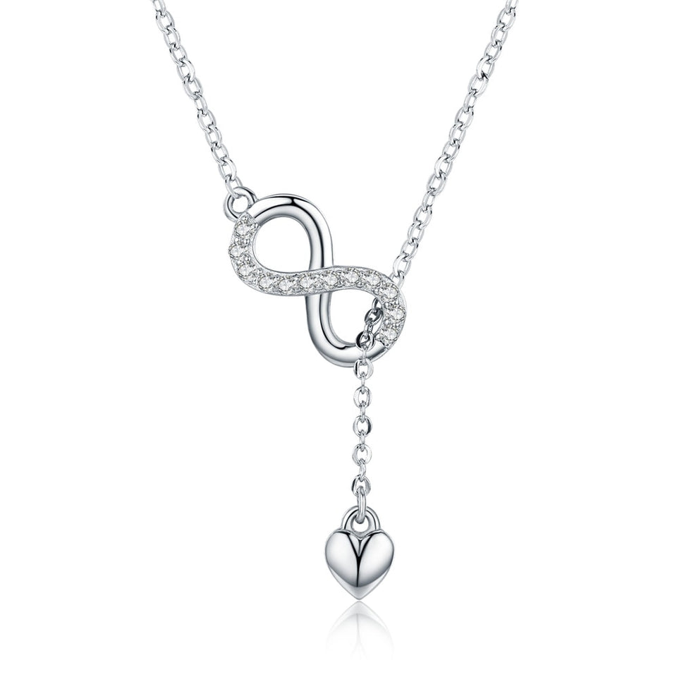 Colar com Pingente Amor Infinito Bamoer