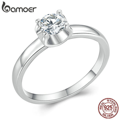 Anel Moissanite 0.5 Quilate Bamoer