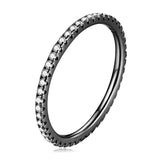Anel Feminino Pedras de Zirconita Bamoer