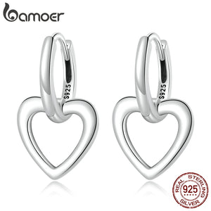 Brincos Fivela Simples Amor Bamoer