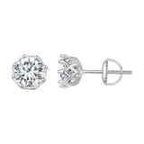 Brincos Moissanite 1 Quilate Bamoer