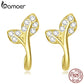 Brincos Mini Folhas Bamoer