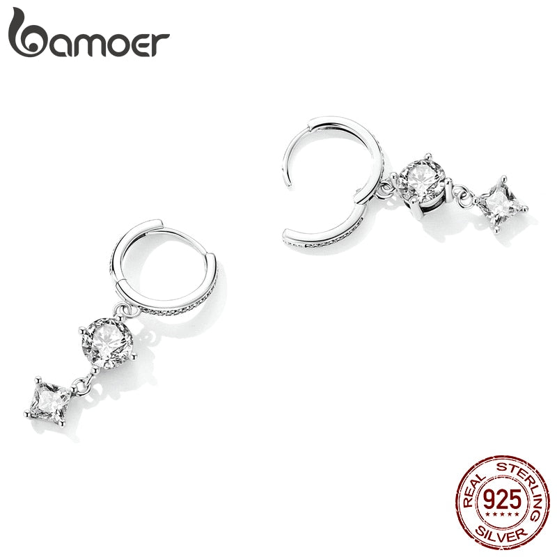 Brincos Zircônia Cintilante Bamoer