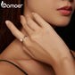 Anel de Prata com Pedra de Moissanite Bamoer