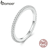 Anel Moissanite Luxo Eterno Bamoer