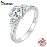 Anel Requintado Moissanite Feminino Bamoer