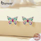 Brincos Borboleta Primavera Bamoer