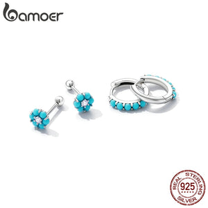 Brincos Turquesa Bamoer