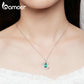 Colar com Pingente Estrela & Lua Bamoer