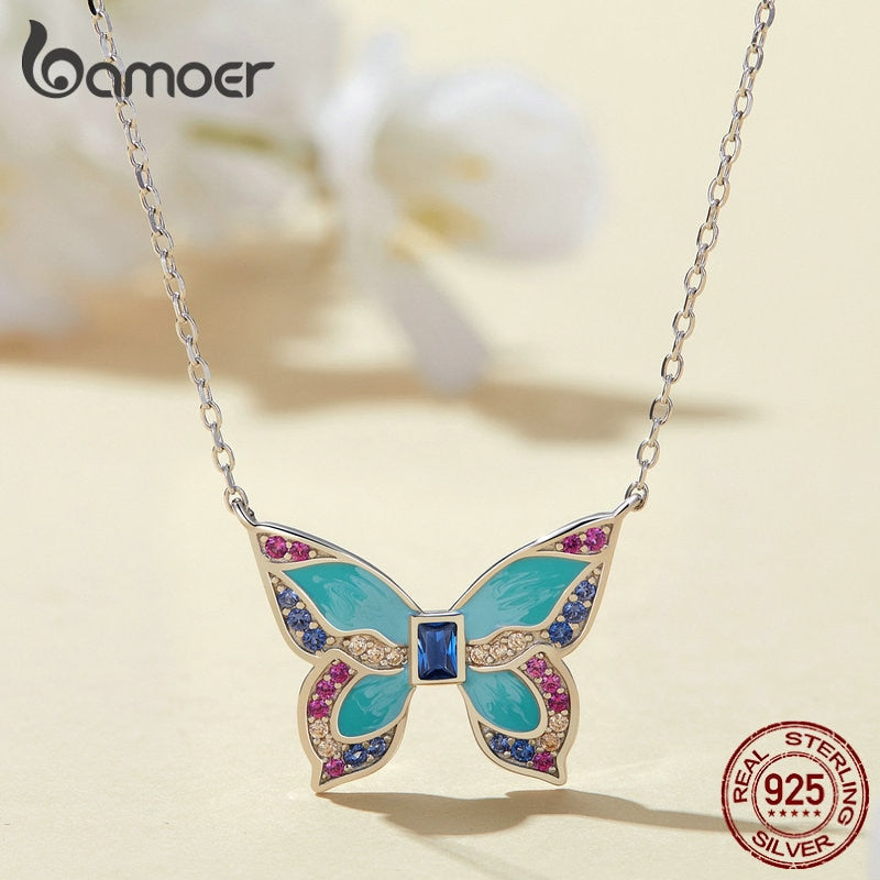 Colar Borboleta Bamoer