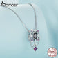 Colar com Pingente Flor-de-lis Bamoer