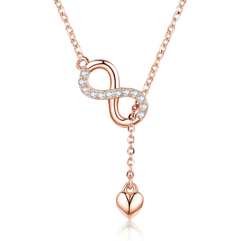 Colar com Pingente Amor Infinito Bamoer