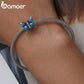 Pingente Borboleta Azul Bamoer