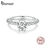 Anel Luxuoso Moissanite 1 Quilate Bamoer