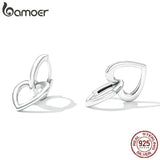 Brincos Fivela Simples Amor Bamoer