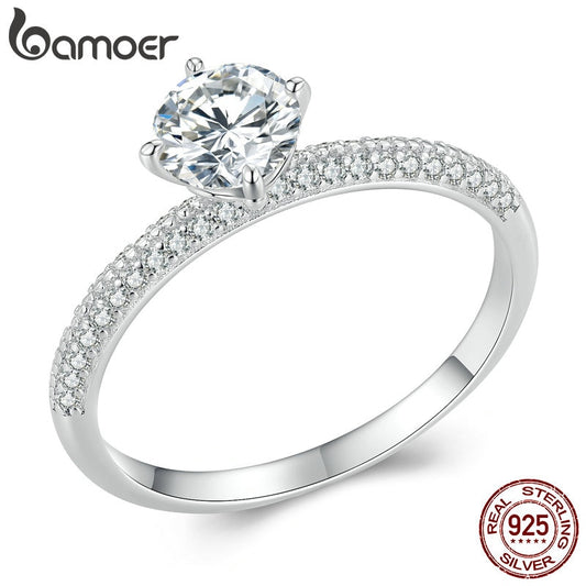 Anel Moissanite 0.75 Quilate Bamoer